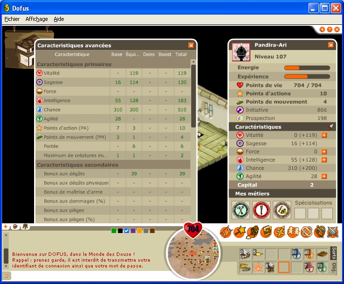 Pandira-Ari pandalette Eau/feu chasseuse lvl 107 Carac-lvl107-cbt-15645ea