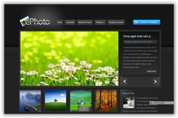 ePhoto ElegantThemes Premium WordPress Theme