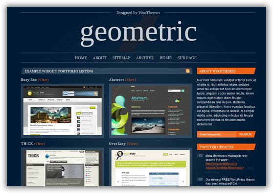 Geometric - Premium Wordpress Theme